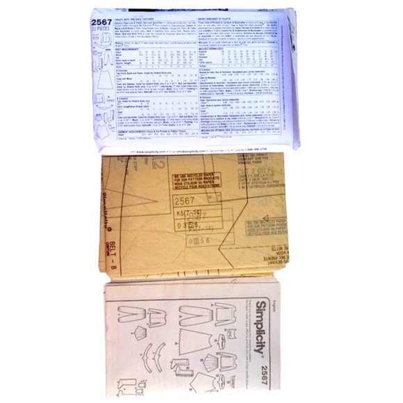 Simplicity 2567 Sewing Pattern: Child's Superhero Costumes Sz. K5 (7-8-10-12-14) - Picture 3 of 5